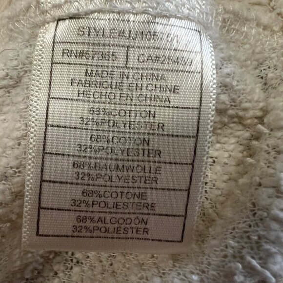 Jack by BB Dakota Cowl Neck Textured Pullover Top Cream Size Small - Picture 9 of 9